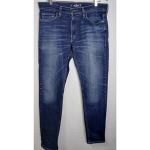 HOLLISTER CALIFORNIA Jeans Blue Solid Denim Men Size W32 L32